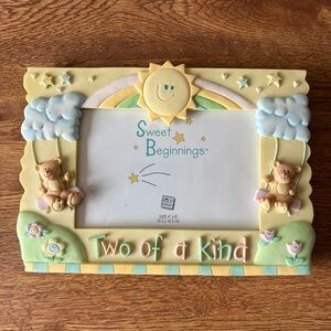 Russ Berrie Vintage Baby 'Two of a Kind' picture frame for twins